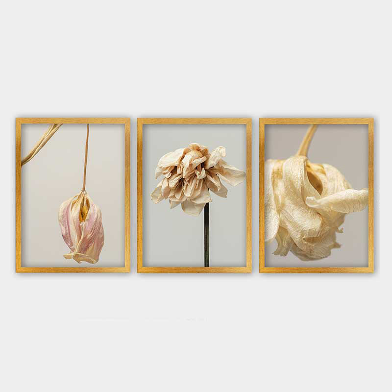 Superbe ensemble de peintures décoratives encadrées (3 pièces) de 21,7 po x 29,5 po chacune | Cadre 100% bois avec polystyrène de 0,8 pouce | Impression numérique UV | Parfait pour la décoration murale de salon, de bureau et de galerie