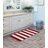 Ronning Beach Stripe Nylon and Polyester Bath Rug with Non-Slip Backing-32850536