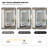 25" W X 23"h Frameless 2-door Led Wall Mounted Medicine Cabinets With Mirrors And Shelves
