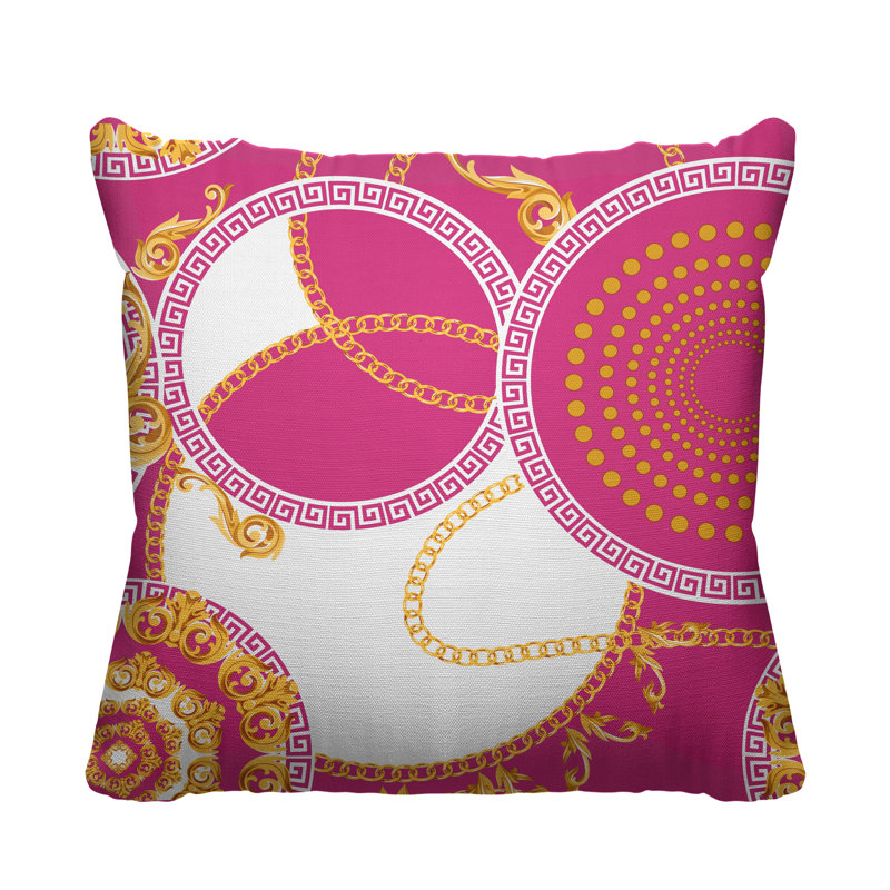 Housse et insert de coussin extérieur Tobin, L 15 po x H 15 po, Rose