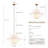 5-Light Dimmable Adjustable Height Tiered Chandelier