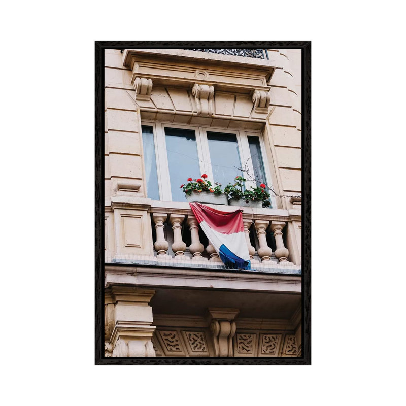 Paris Architecture V by Bethany Young - Print on Canvas, 66.04cm H x 45.72cm W x 3.81cm D, Black Framed