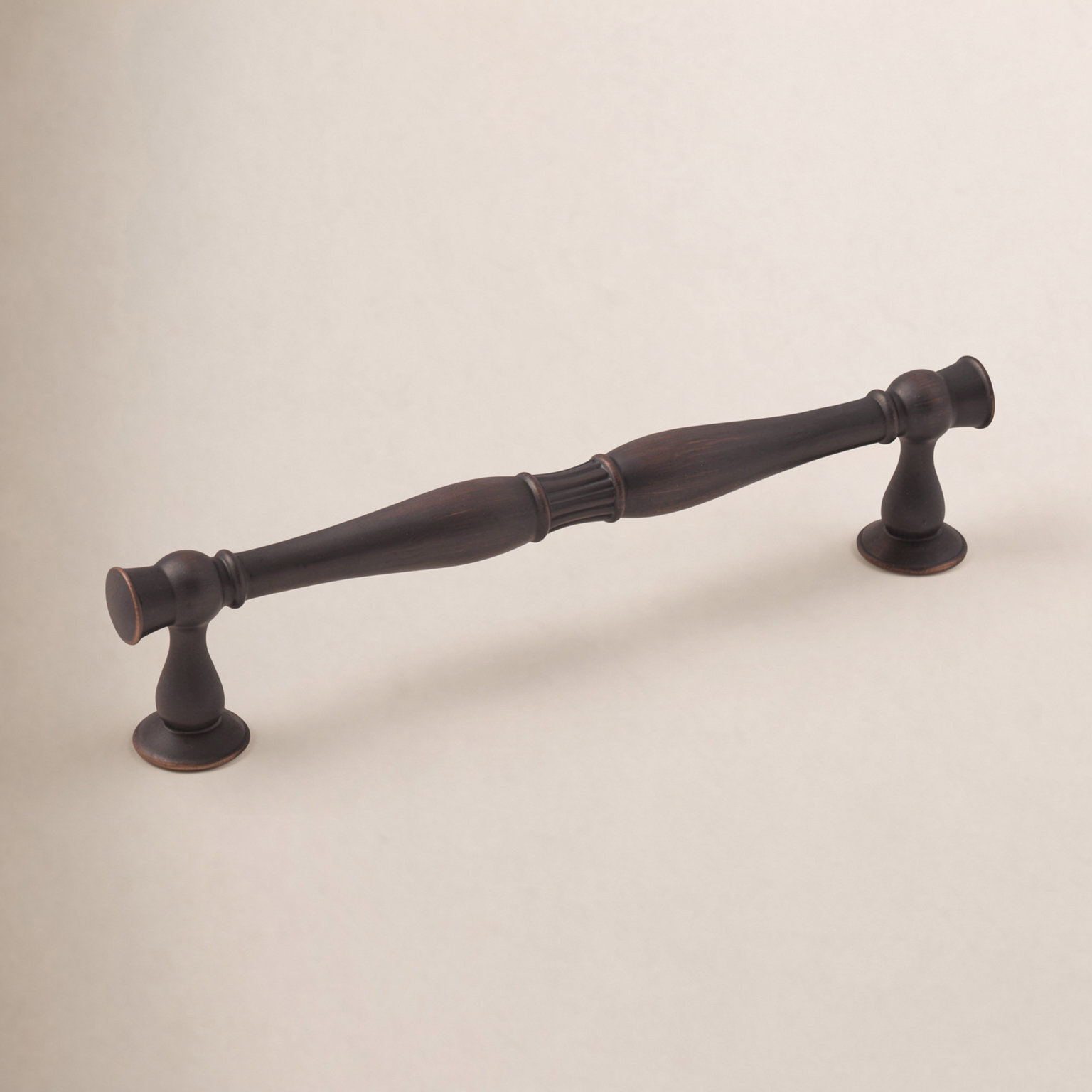 Crawford Bar Cabinet Pull, Oil Rubbed Bronze, 5.06"