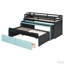 Lit mezzanine avec bureau coulissant, lit gigogne et marches de rangement-131274462-131274466