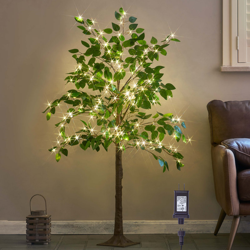 Lighted Ficus Tree 4ft 140l