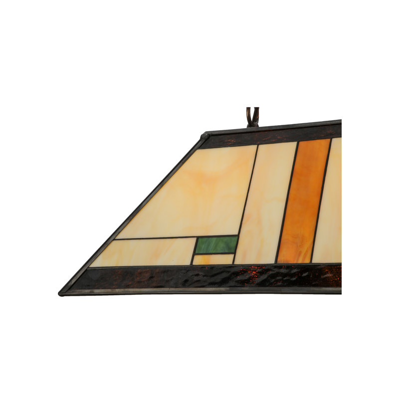 Luminaire suspendu linéaire 2 lumières pour table de billard Manhattan