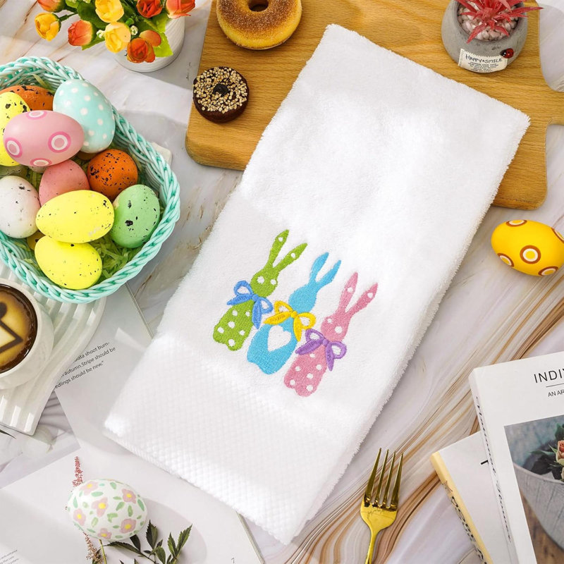 Ensemble de 2 serviettes de bain en coton Anydesign