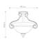 Vanburen Glass Semi Flush Mount