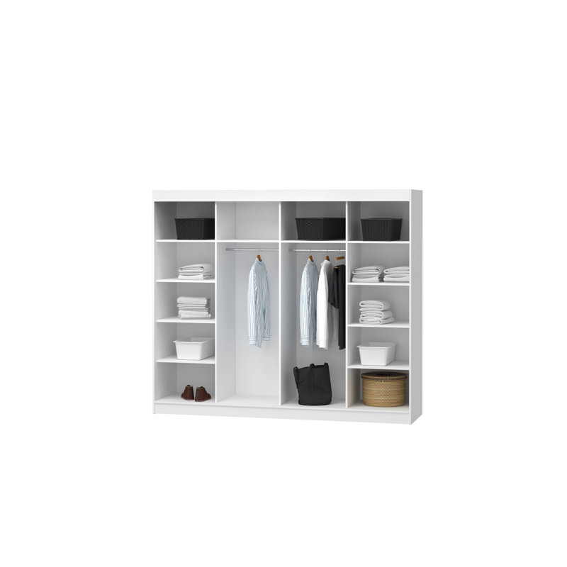 Dziabula 2 Door Manufactured Wood Wardrobe, White
