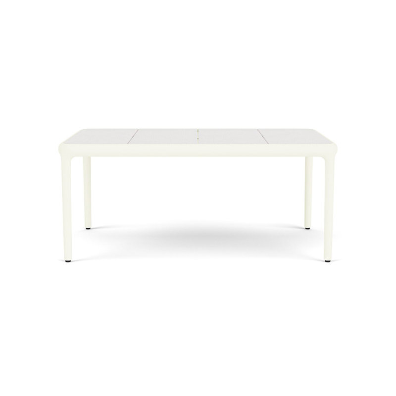 Otti Rectangular Side Table, Bone/Eggshell