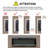 60 inch recessed ultra thin tempered glass front wall mounted electric fireplace with remote and multi color flame & emberbed, LED light heater-1892985200