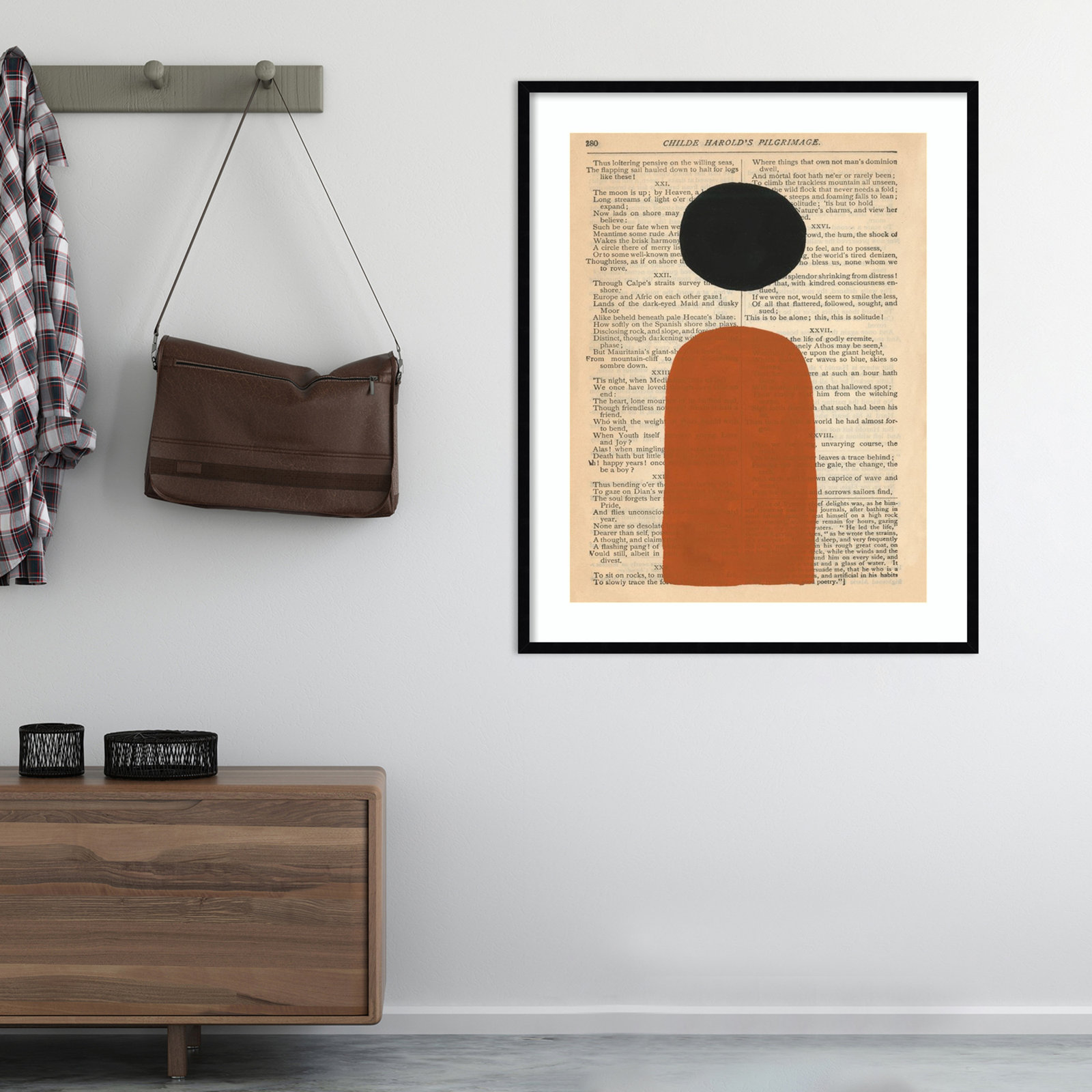 Modern Prose by W. Stramel, Black, 33" W x 41" H