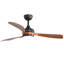 Ventilateur de plafond moderne de 52 po avec lumière DEL et moteur à télécommande DC Damecia-246637132