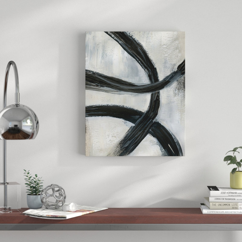 « abstract rings ii », impression sur toile tendue, H 16 po x l 20 po x P 1,5 po