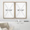Pastel gris, arbre en bois, illustrations abstraites, images neutres minimalistes modernes, impression numérique sur toile, impression numérique sur toile encadrée