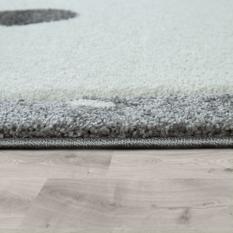 McBride Shaggy Grey Rug, Rectangle 80 x 150cm