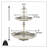 Alyda Aluminum and Nickel Plated Tiered Stand