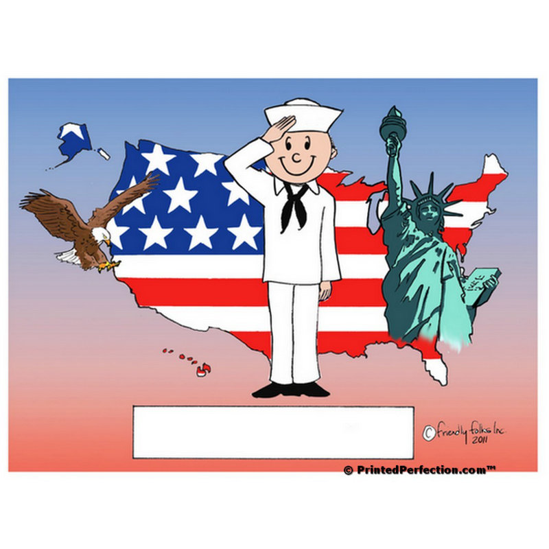 Ensemble de 4 sous-verres personnalisables US Navy, Oui