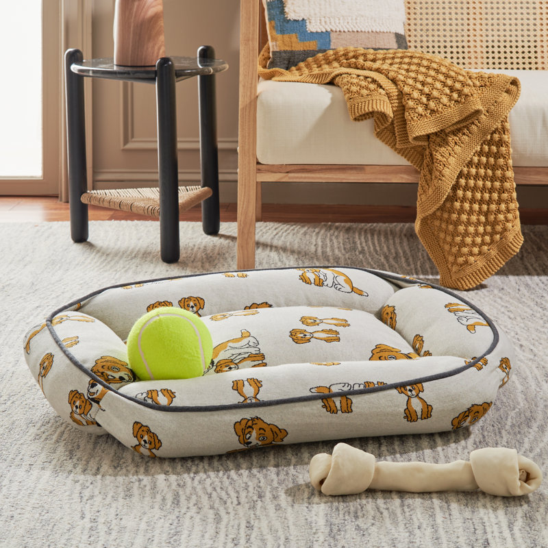 Lit pour animaux en coton, Moyen (l 24 po x P 16 po x H 6 po)