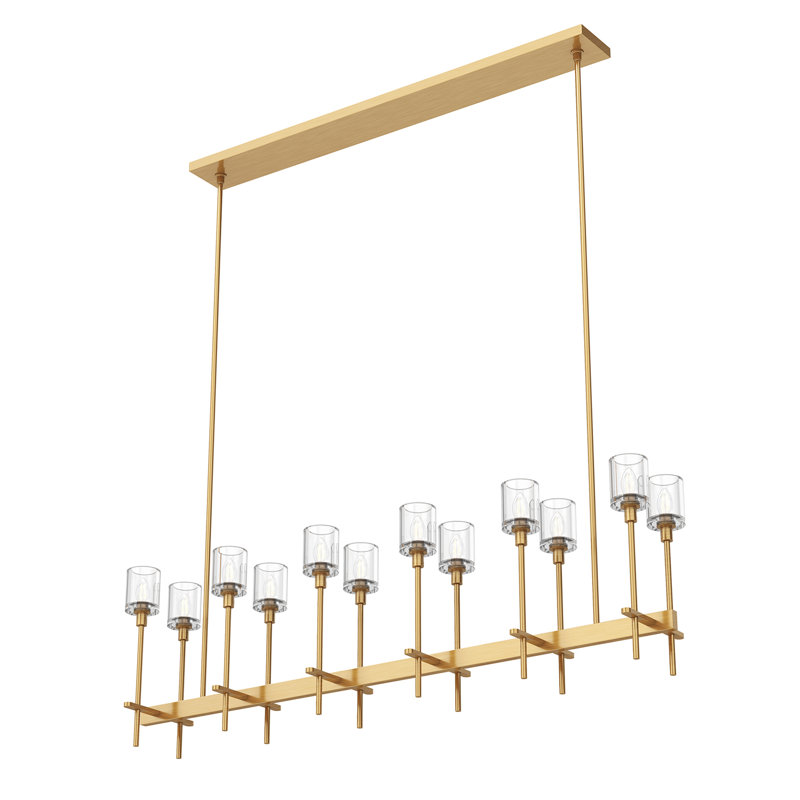 Salita 12 - Light Pendant, Clear Crystal, Polished Nickel