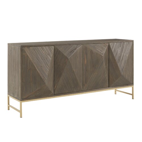 Mercer41 Wojciechowski 72.84'' Solid Wood Sideboard & Reviews | Wayfair