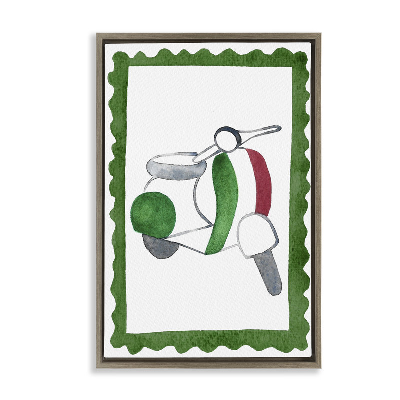 Cadre flottant pour scooter italien, Camila Juncos, Cadre flottant orme Montalcino, H 25 po x l 17 po