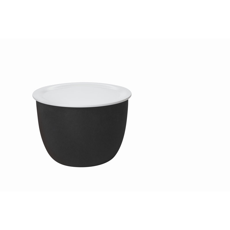 Ronda Tray Top Block End Table, Anthracite