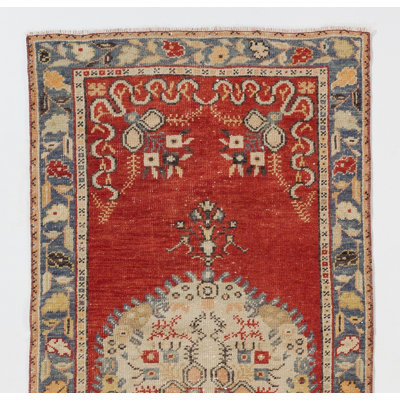 Vintage Handmade Turkish Wool Rug