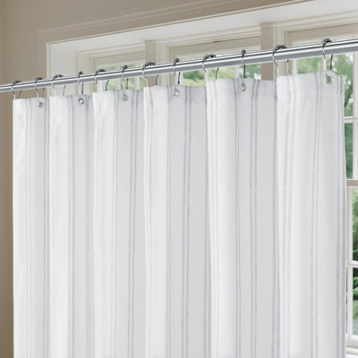 Chenille Stripe Shower Curtain
