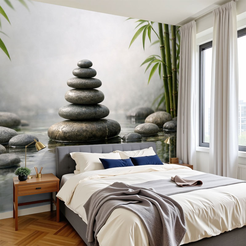 Papier peint adhésif auto-adhésif moderne pour la chambre à coucher Peel and Stick L 144 po x l 100 po, L 144 po x l 100 po