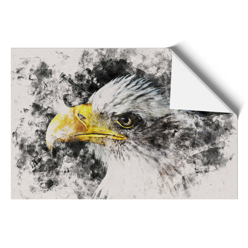 Bald Eagle Watercolour - Frameless Print, 42cm H x 59cm W x 0.1cm D