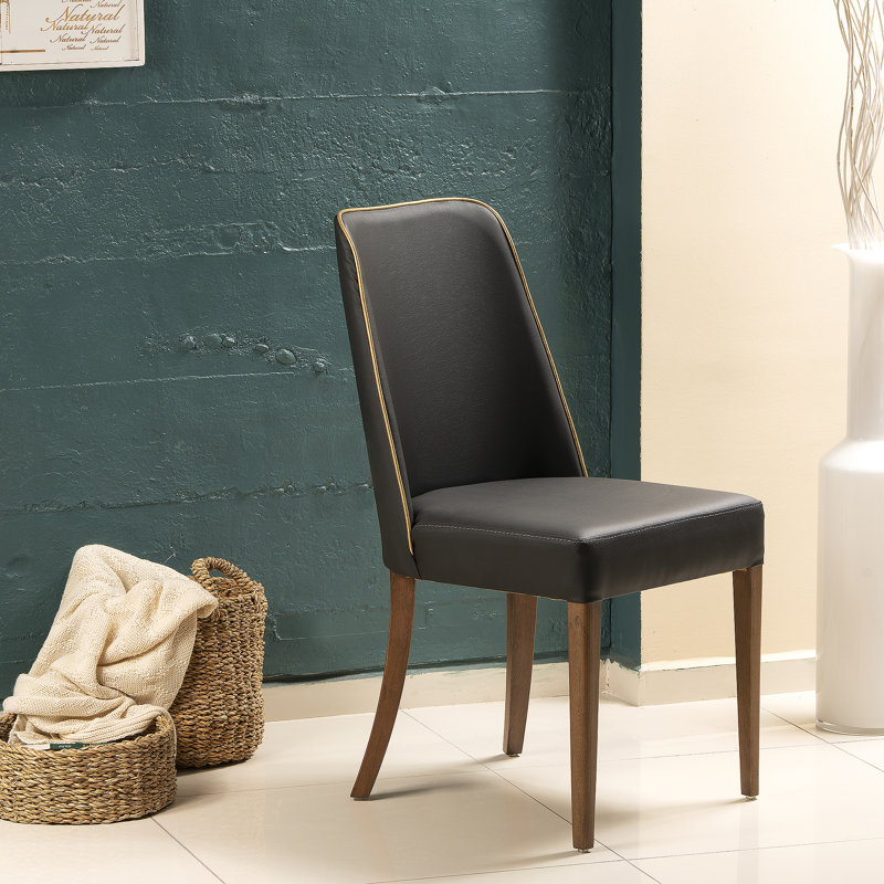 Alandre Harte Chair - Black & Walnut