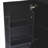 Space Kitchen Cart With Metal Support And Drawer Storage Black Cabinet Frame - Drop-357771963