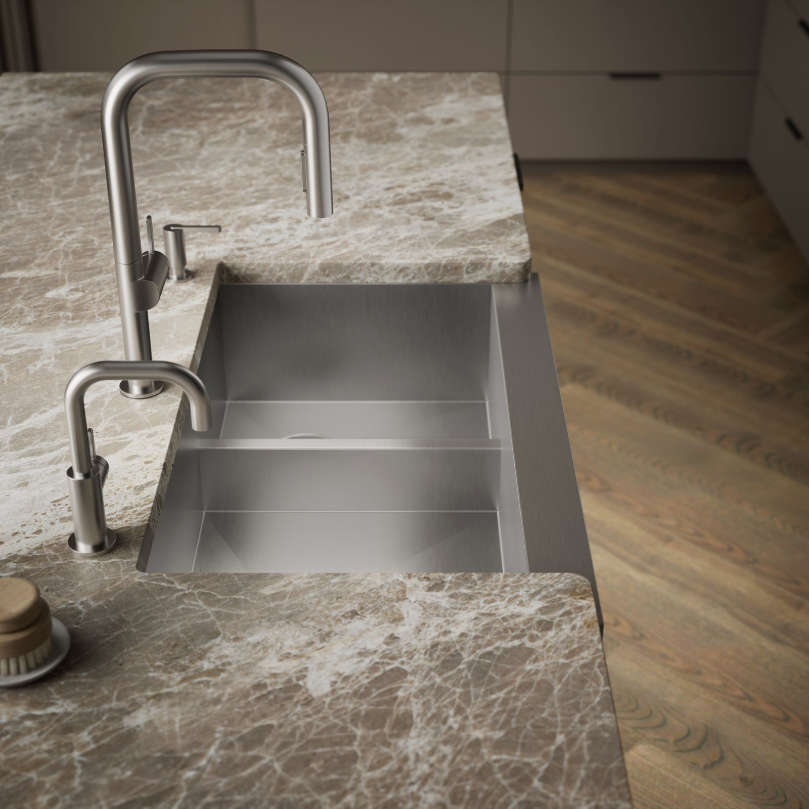 Vault™ 36" Double Basin Farmhouse Sink