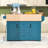 Rolling Expandable Kitchen Island with 2 Drop Leaf, Built-In Power Outlets and Storage Cabient-1520393168