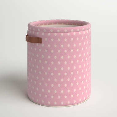 Lambs & Ivy Pink Foldable/Collapsible Storage Bin/Basket Organizer with  Handles