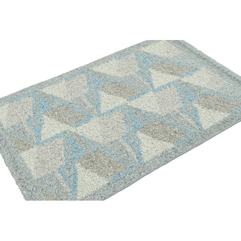Scandinavian Wool Geometric Area Rug, Rectangle 10' x 14'