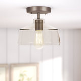 Holbeach Glass Semi Flush Mount