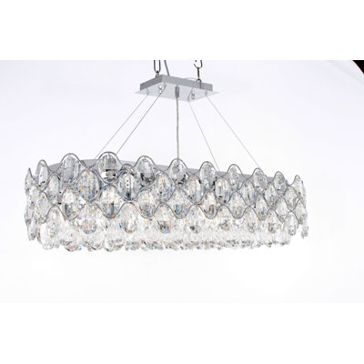 10 - Light Chrome Crystal Pendant