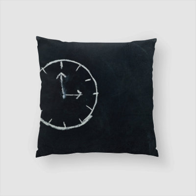 Marie Clock Square Pillow Cover & Insert