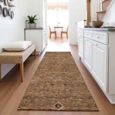 Premium Machine Washable Ducote AMF1130 Global Rug