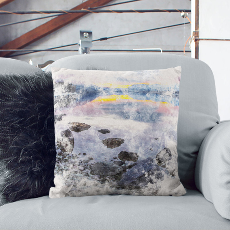 Square Cushion, White, 40cm H x 40cm W x 15cm D