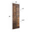 Porte de grange à panneaux en bois S Series avec trousse de quincaillerie d'installation-63170918-63170920