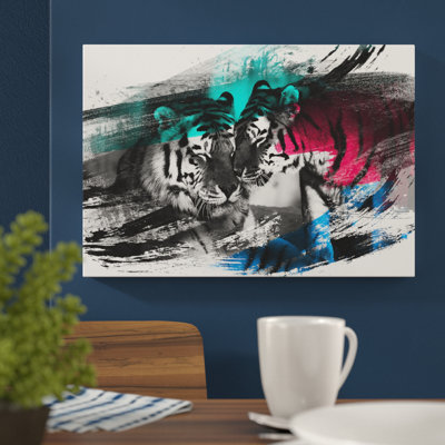 Tigers - Wrapped Canvas