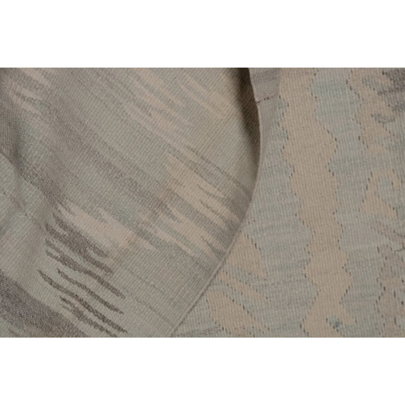 Flatweave Wool Area Rug in Wheat