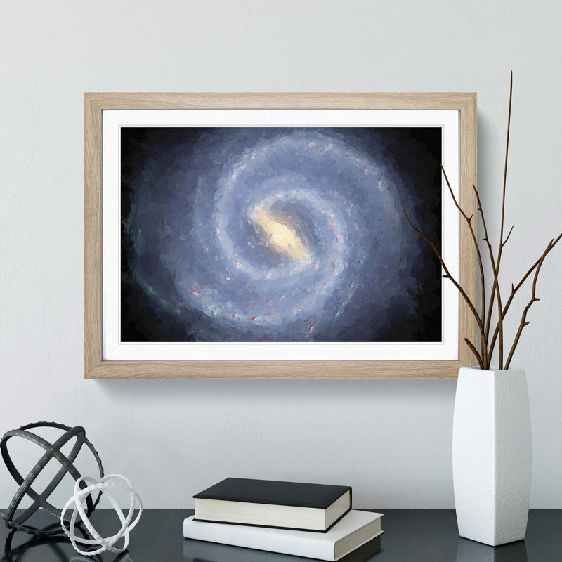Out of Space Vol.41 in Abstract - Picture Frame Graphic Art Print, Oak Framed, 62cm H x 87cm W x 2cm D