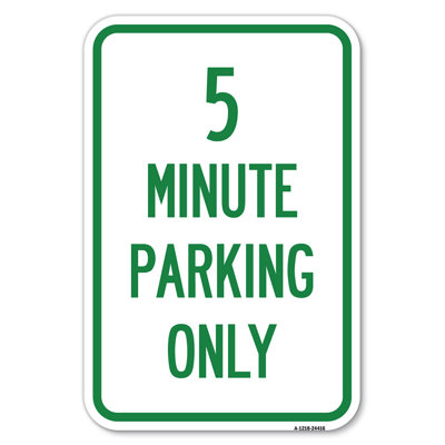 5 minutes de stationnement seulement / 24416