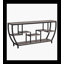 Console industrielle, canapé d'entrée 70,9 "avec tablettes-1297024453