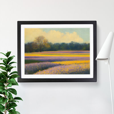 Gleeful Bluebell Field - Framed Print
