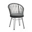 TAVON CHAIR, 2PCS avec 2 coussins, gris